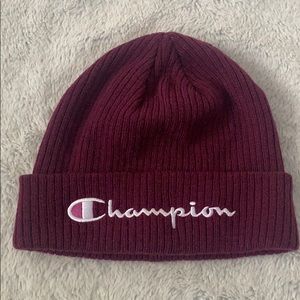 Champion Burgundy beanie